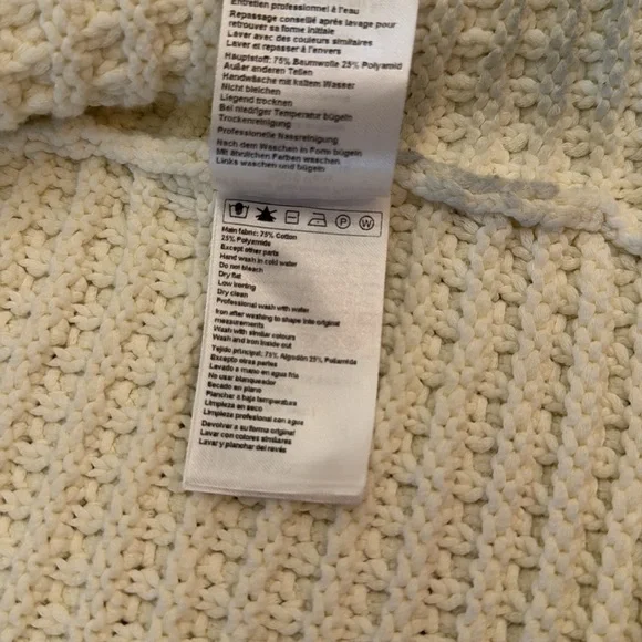 ba&sh Ivory Button-Up Cardigan